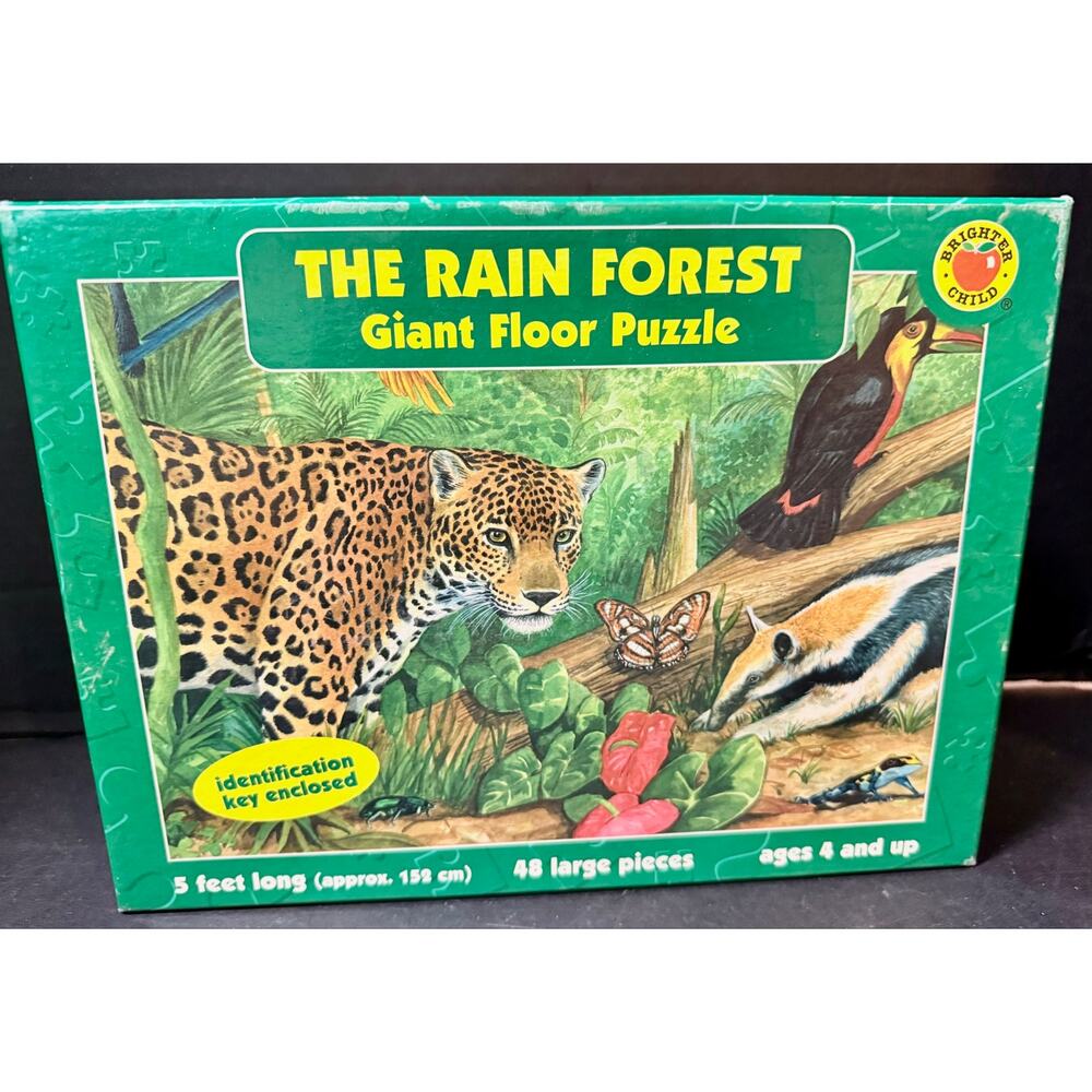 The Rain Forest giant floor puzzle 1992
Vintage Frank Schaffer Publications